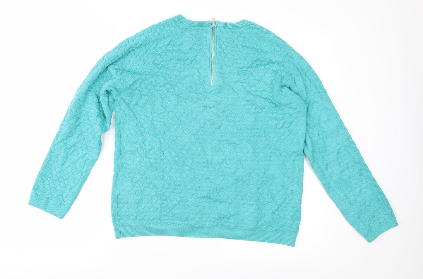 Papaya Womens Green  Knit Pullover Jumper Size 16