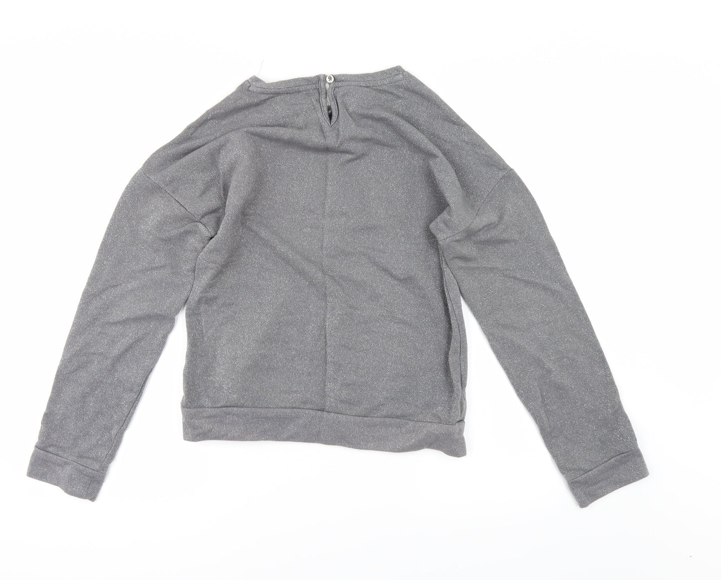 TU Girls Silver   Pullover Sweatshirt Size 14 Years