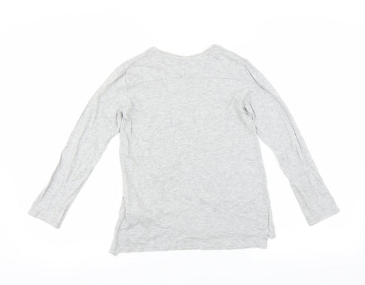 Zara Girls Grey   Basic T-Shirt Size 8 Years