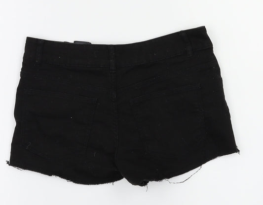 Preworn Womens Black   Hot Pants Shorts Size 4