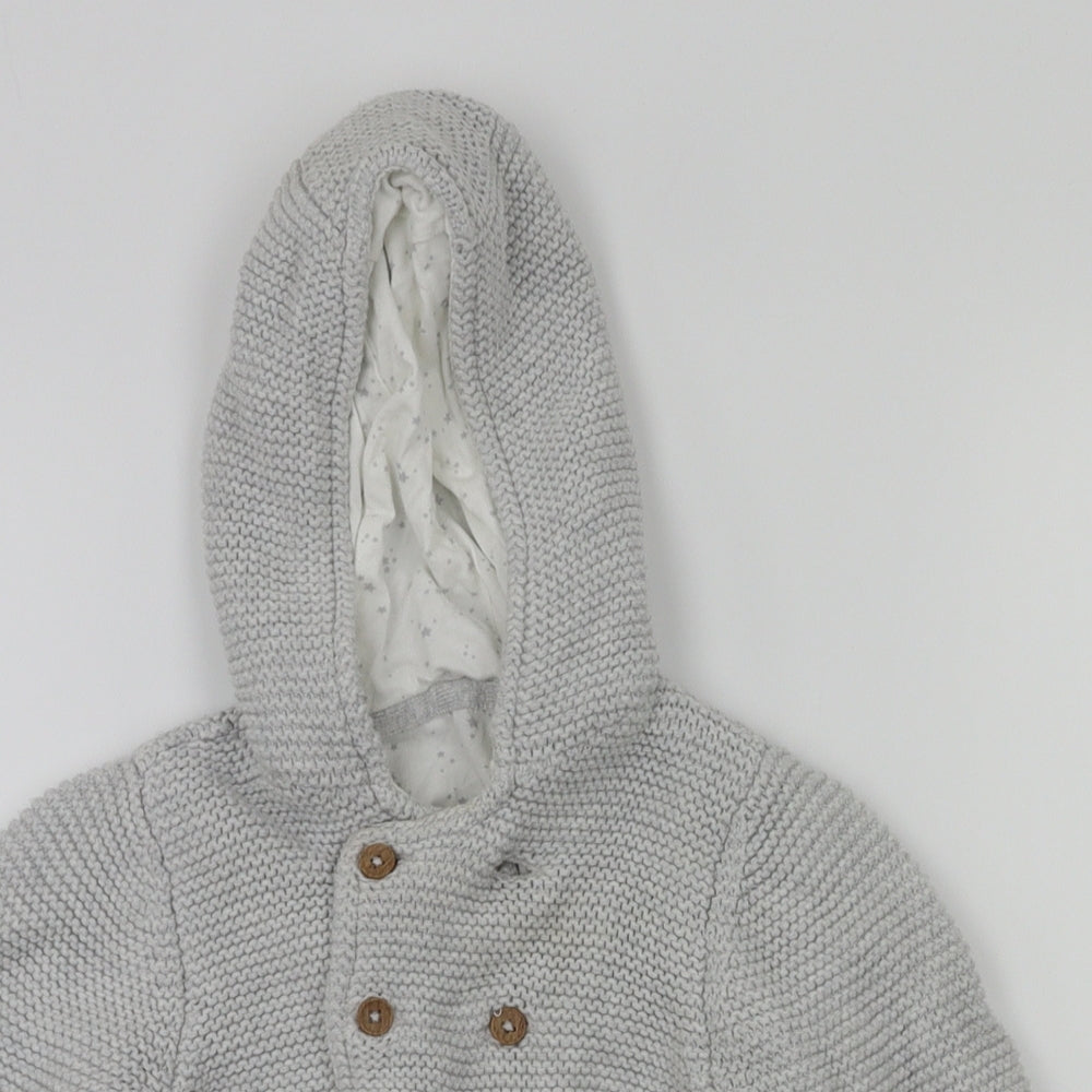 m&s  Grey   Basic Jacket Coat Size 12-18 Months