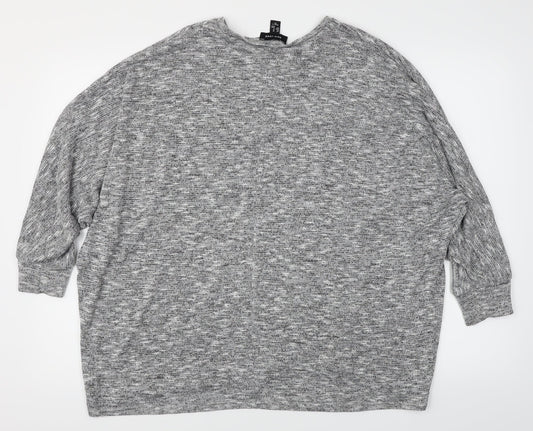 New Look Womens Grey   Pullover Jumper Size M