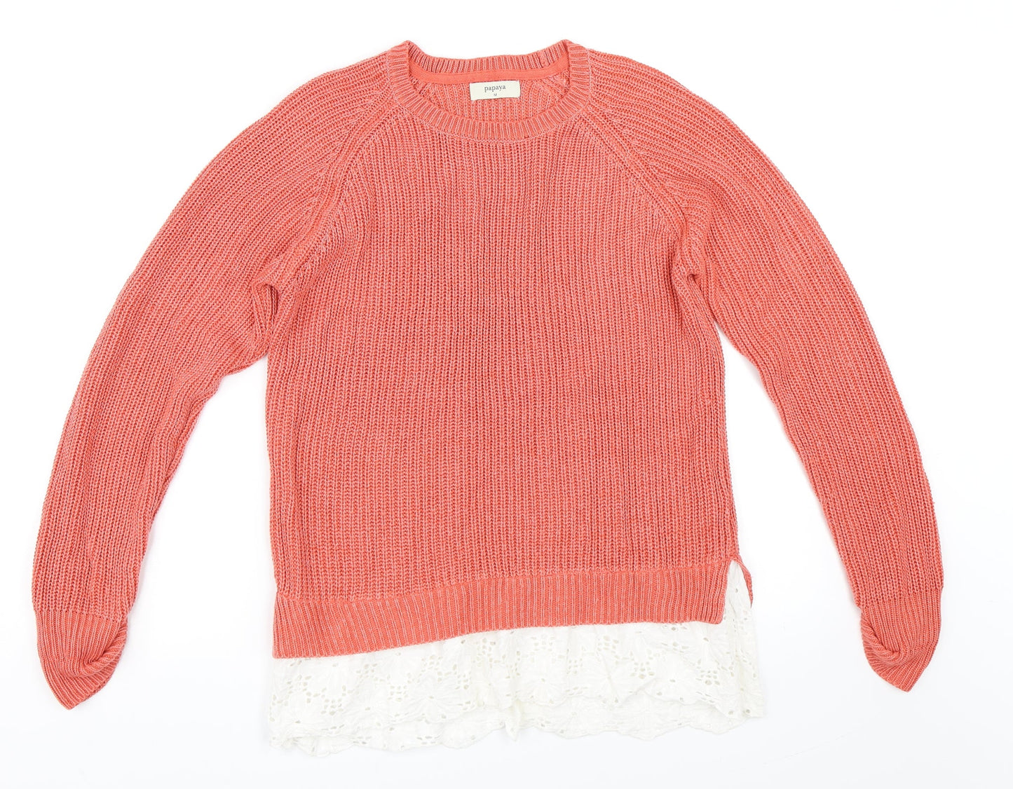 Papaya Womens Pink   Pullover Jumper Size M