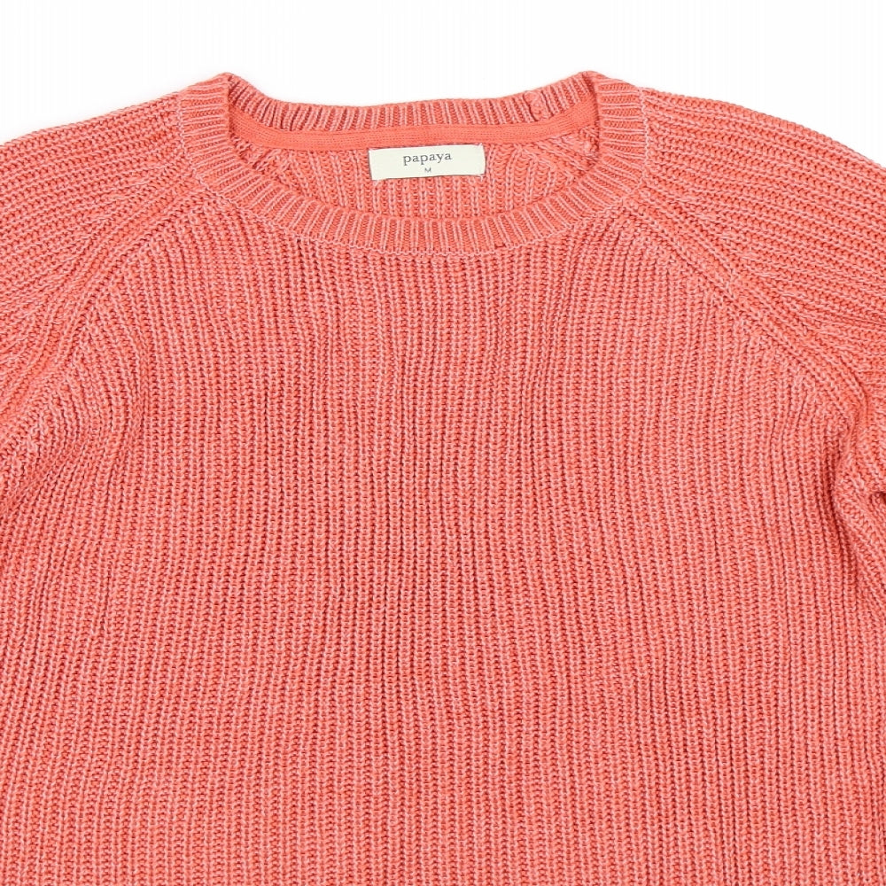 Papaya Womens Pink   Pullover Jumper Size M