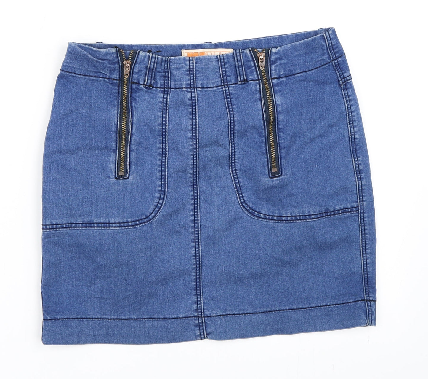 YesYes Womens Blue  Denim Mini Skirt Size 10