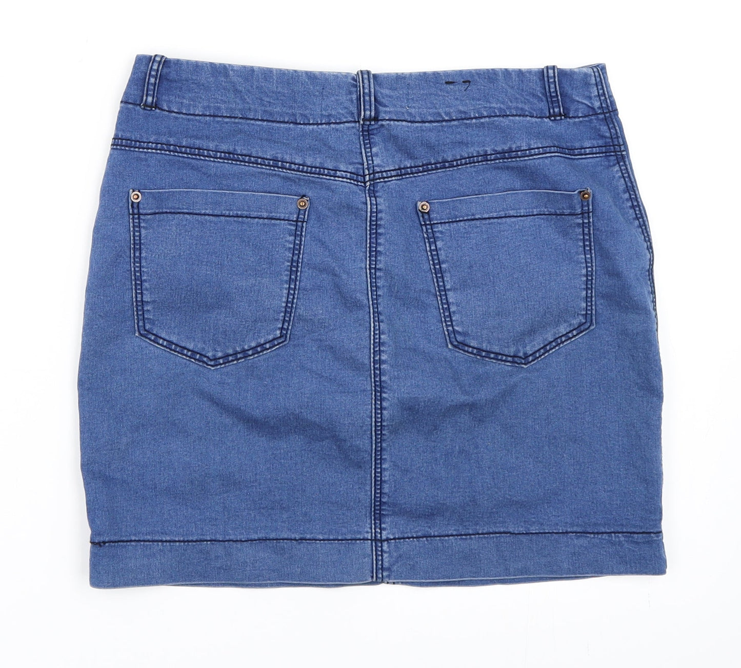 YesYes Womens Blue  Denim Mini Skirt Size 10