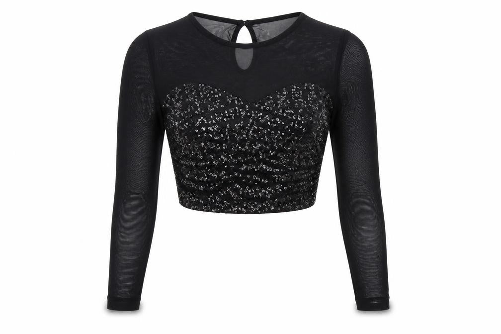 Front view of Freesia women’s black camisole blouse, size M