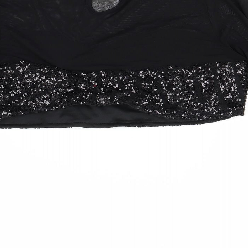 Freesia Womens Black   Camisole Blouse Size M