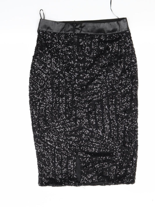 Preworn Womens Black   Bandage Skirt Size S