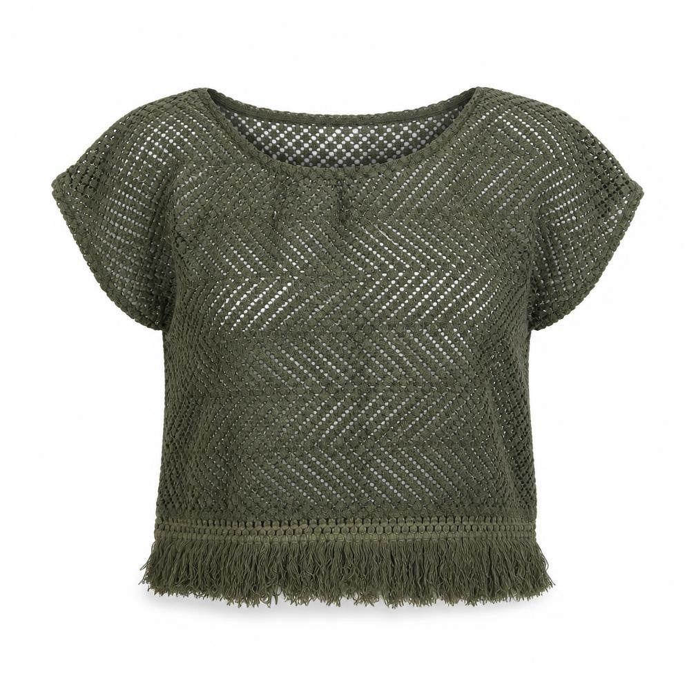 Mango Womens Green   Basic T-Shirt Size S