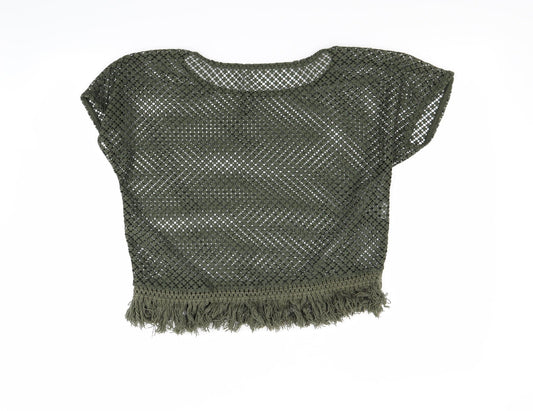 MNG Womens Green   Basic T-Shirt Size S