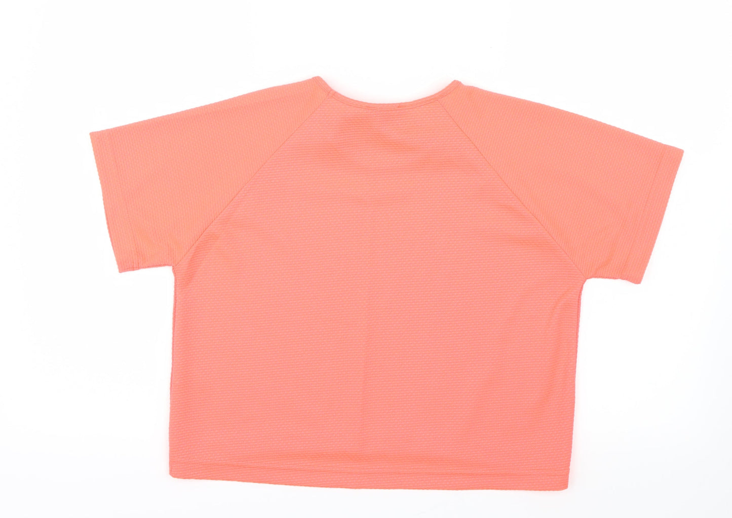 Candy Couture Girls Pink   Basic Blouse Size 12-13 Years  - Neon, necklace attached