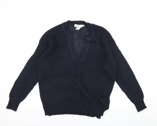 H&M Womens Blue  Knit Pullover Jumper Size XS