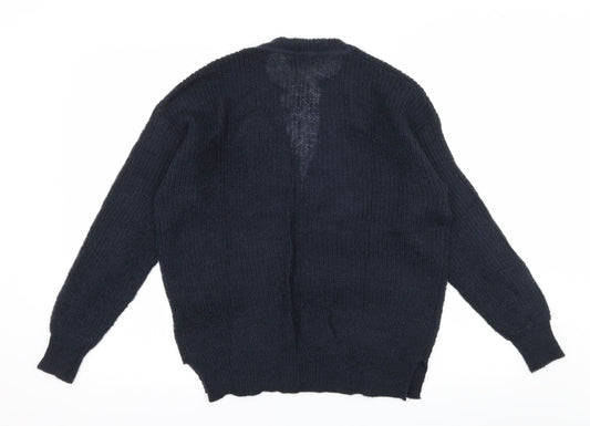 H&M Womens Blue  Knit Pullover Jumper Size XS