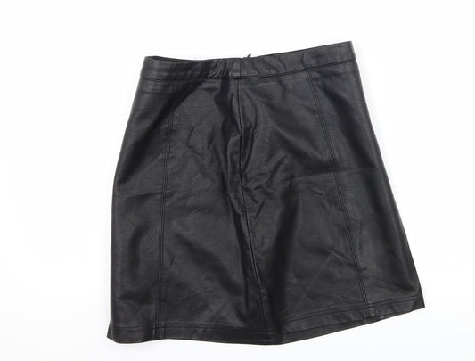 Matalan Womens Black   A-Line Skirt Size 10