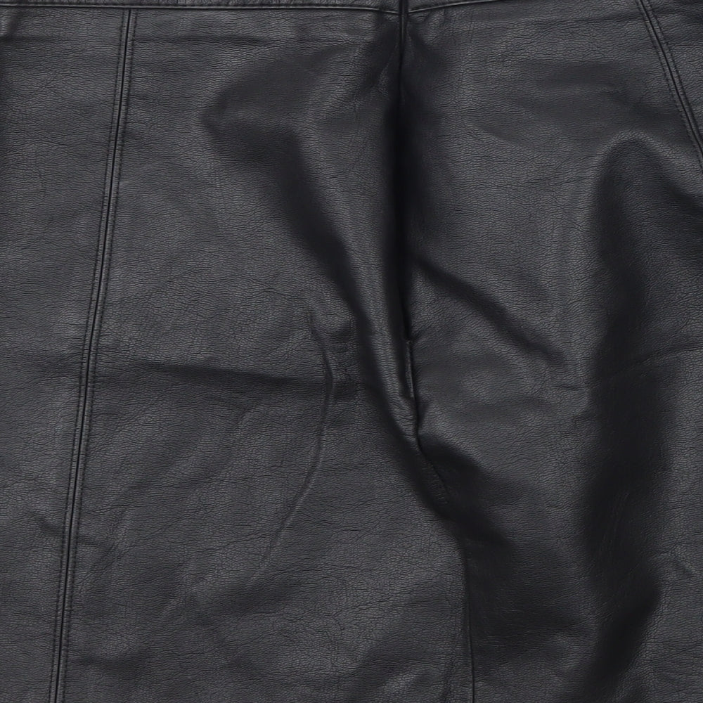Matalan Womens Black   A-Line Skirt Size 10