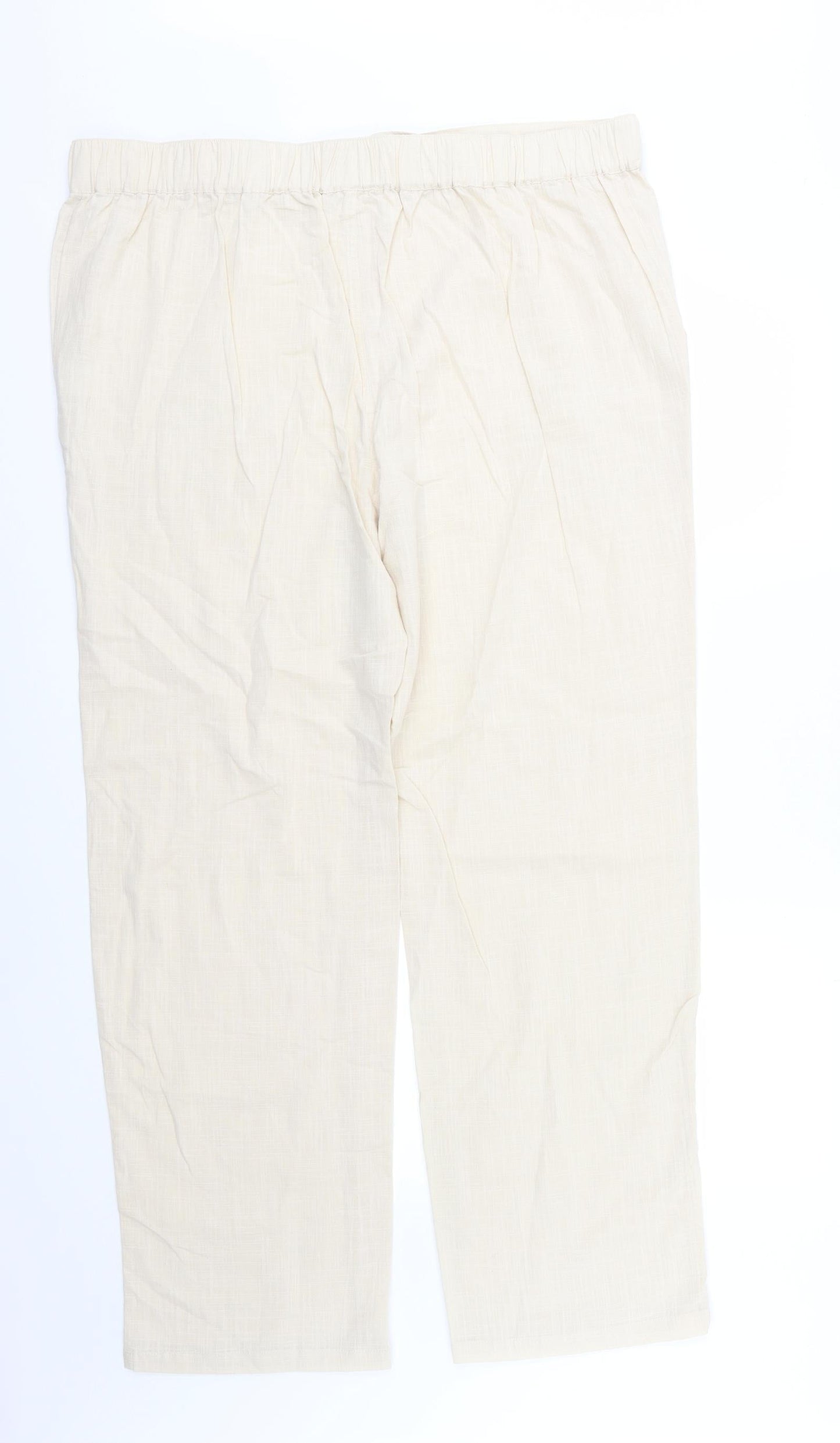 Preworn Womens Beige   Trousers  Size 42 in L31 in