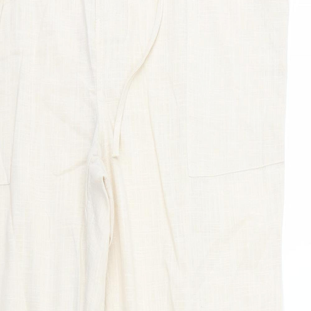 Preworn Womens Beige   Trousers  Size 42 in L31 in