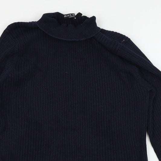 Brave Soul Womens Blue   Pullover Jumper Size XL