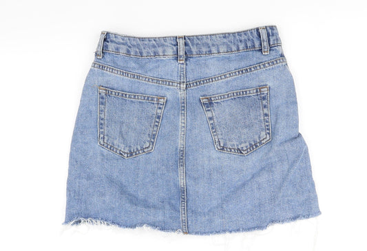 Topshop Womens Blue   Flare Skirt Size 8