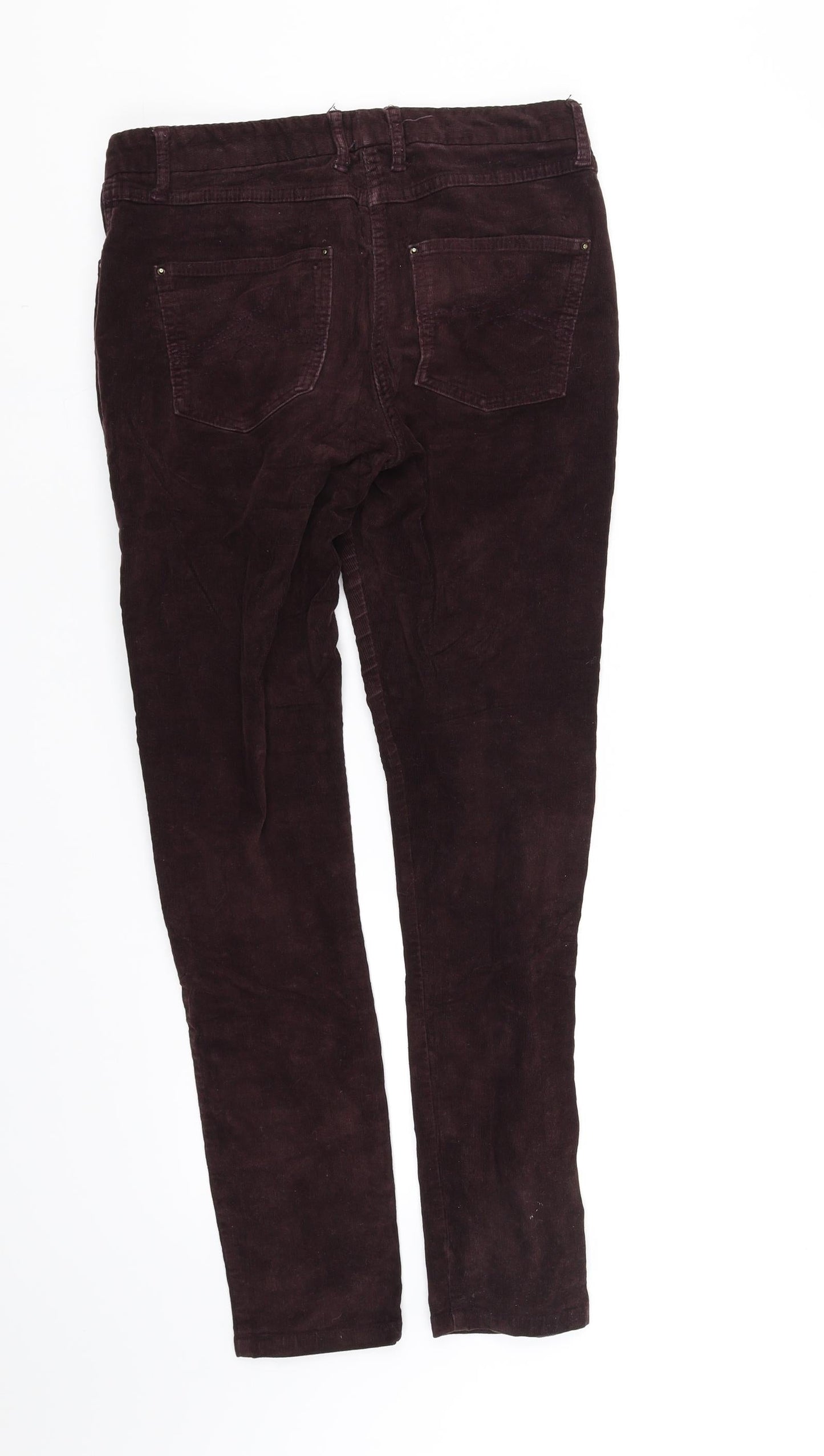 m&s Womens Purple   Trousers  Size 8 L30 in