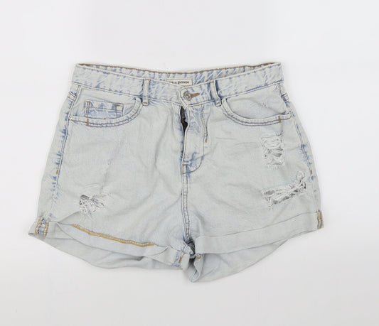 pimple Womens Blue   Cut-Off Shorts Size M