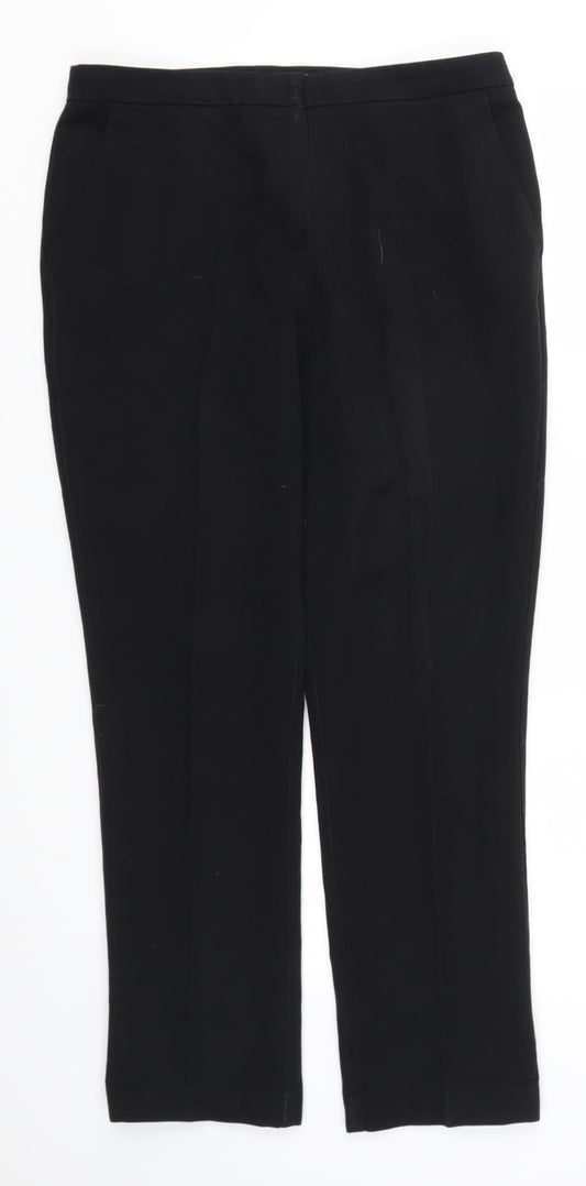 Papaya Womens Black   Trousers  Size 12 L28 in