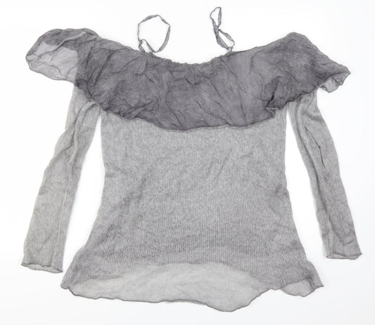 Alice Rinaldi Womens Grey   Pullover Jumper Size L