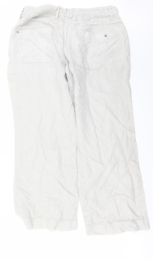Indigo  Womens Grey   Trousers  Size 14 L24 in
