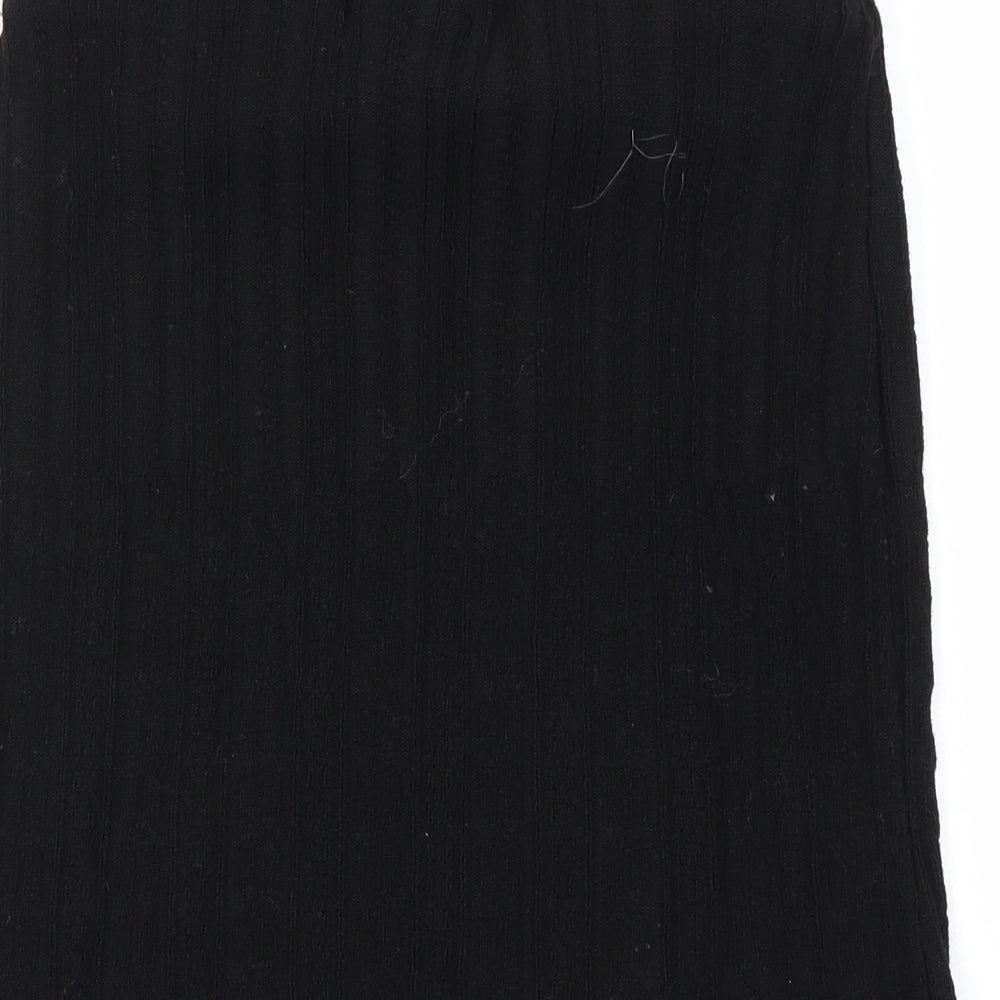 Preworn Womens Black   A-Line Skirt Size 28 in