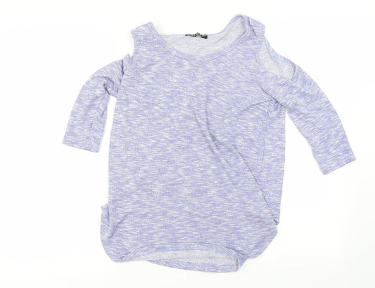 Select  Womens Purple   Basic T-Shirt Size 8
