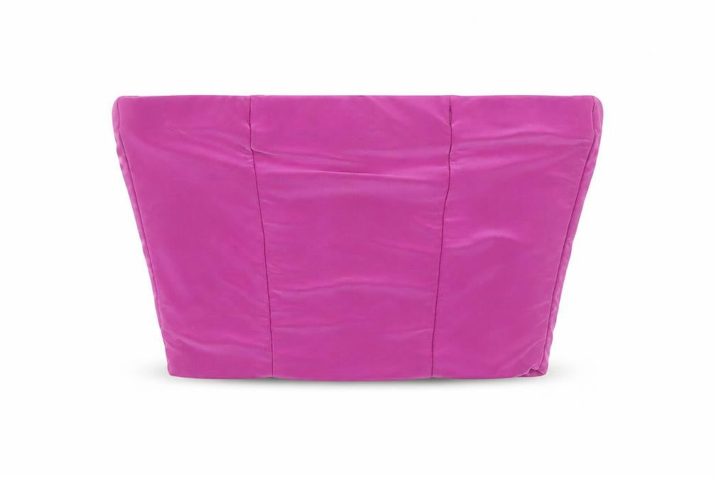 Front view of PRETTYLITTLETHING women’s purple cropped tank, size UK 6