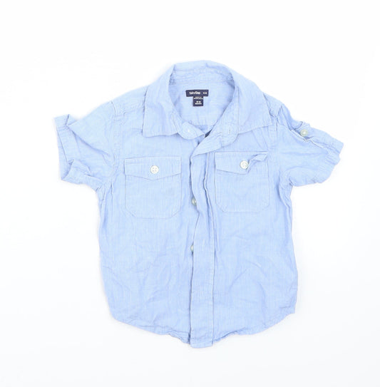 Gap Baby Blue  Rayon Basic Button-Up Size 12-18 Months