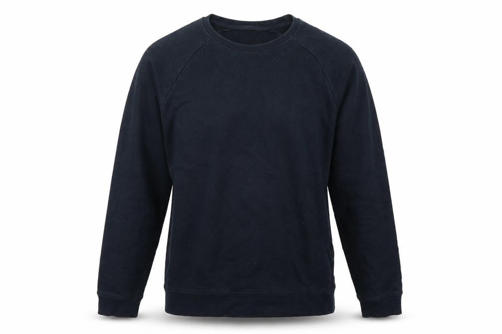 Front view of ASOS men’s blue jumper, size M