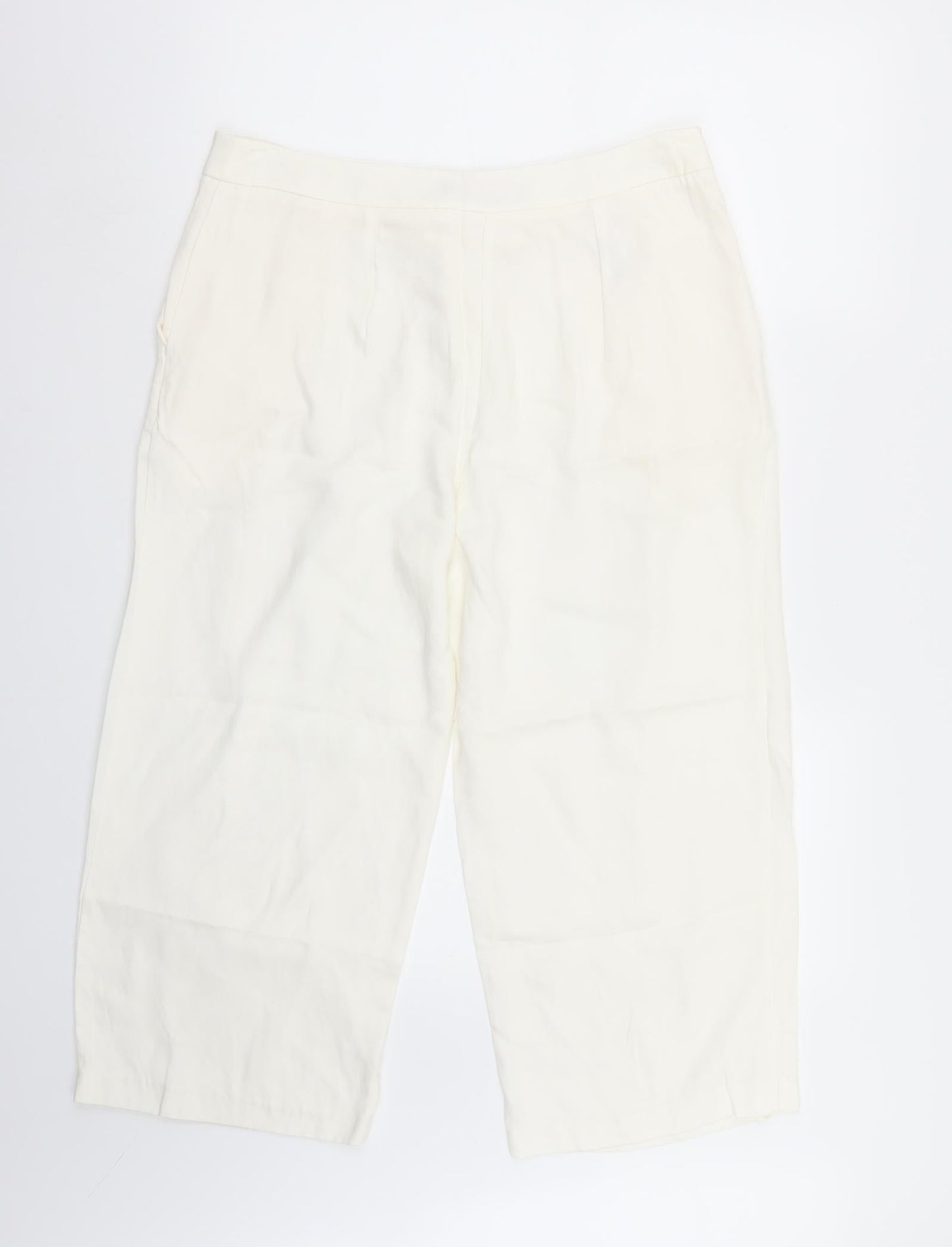 NEXT Womens White   Trousers  Size 12 L23 in