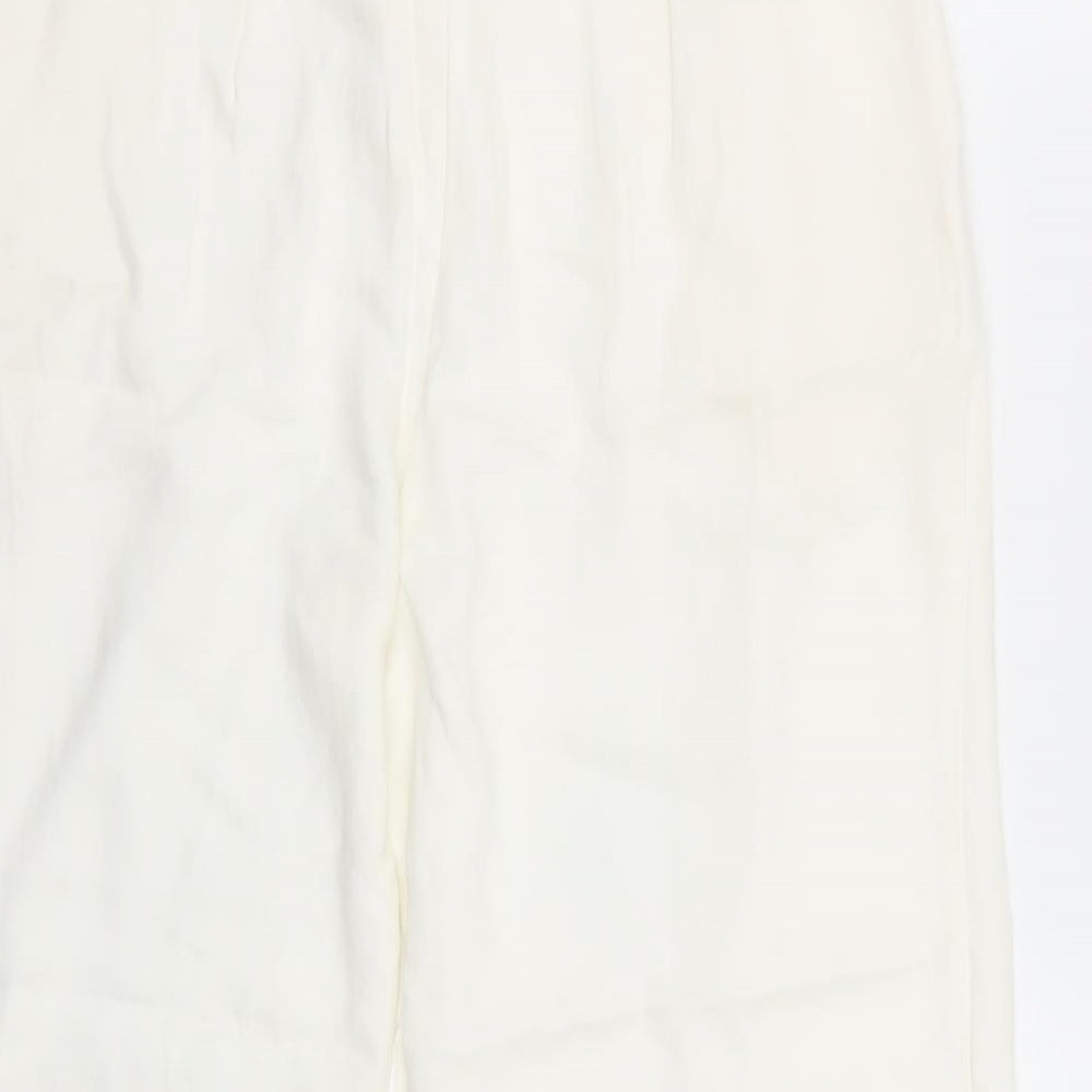 NEXT Womens White   Trousers  Size 12 L23 in