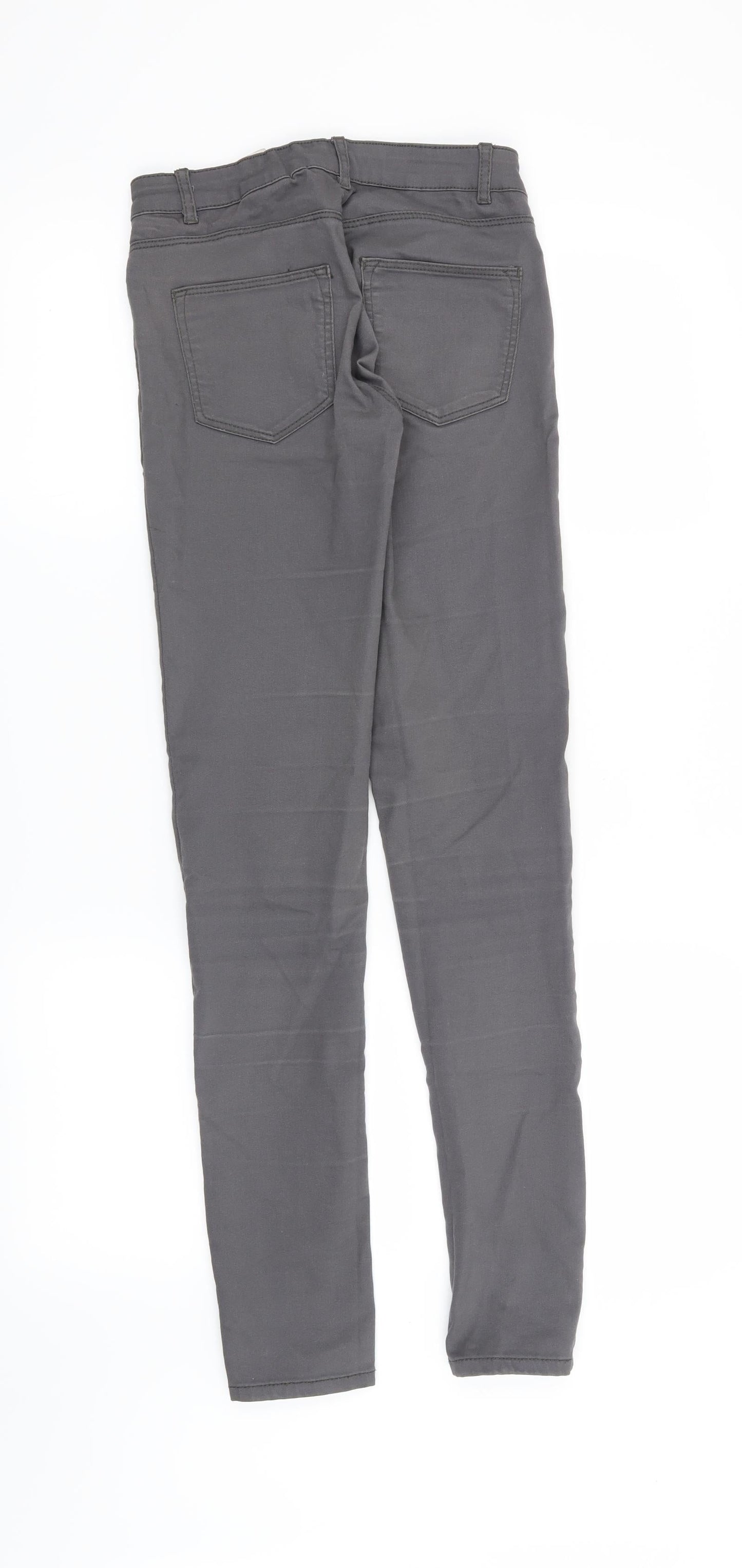 H&M Womens Grey   Straight Jeans Size 4 L30 in