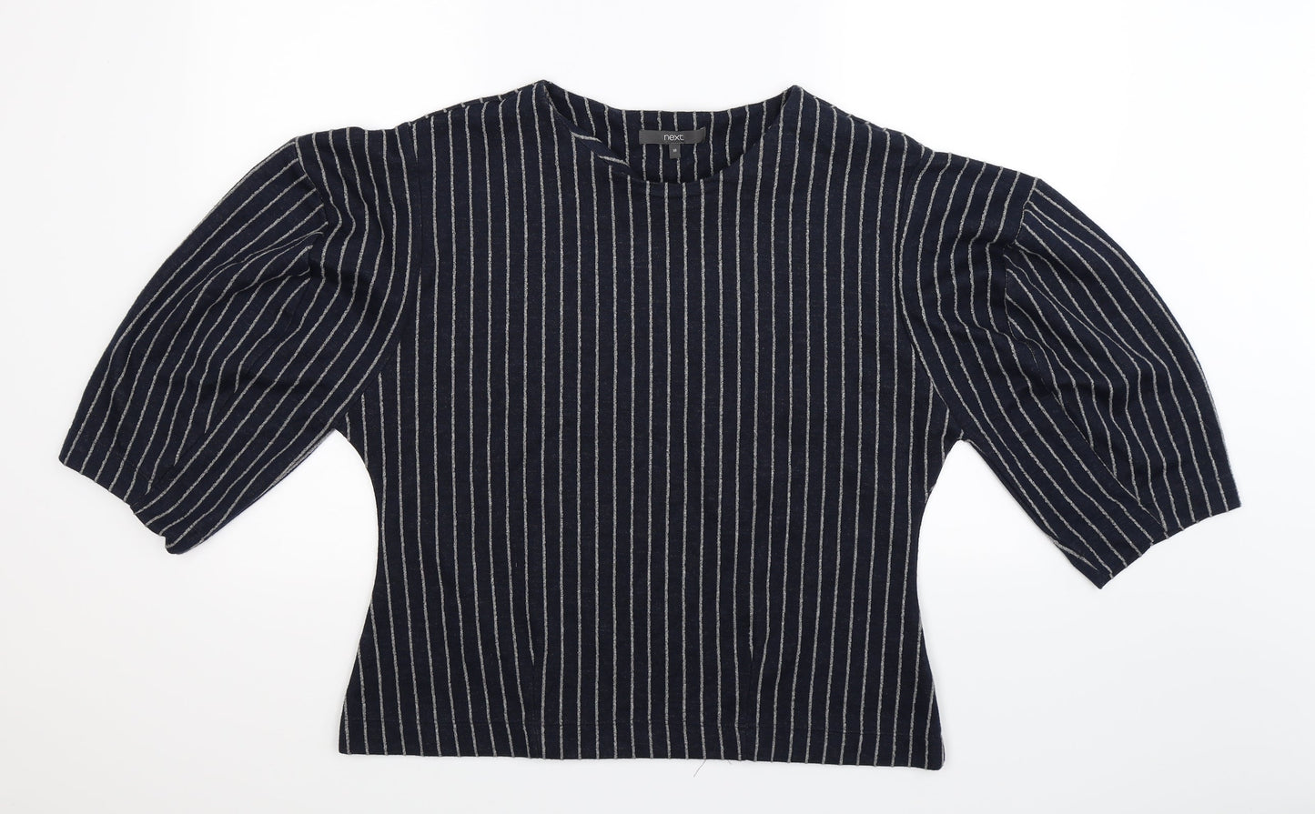 NEXT Womens Blue Striped  Pullover Sweatshirt Size 18