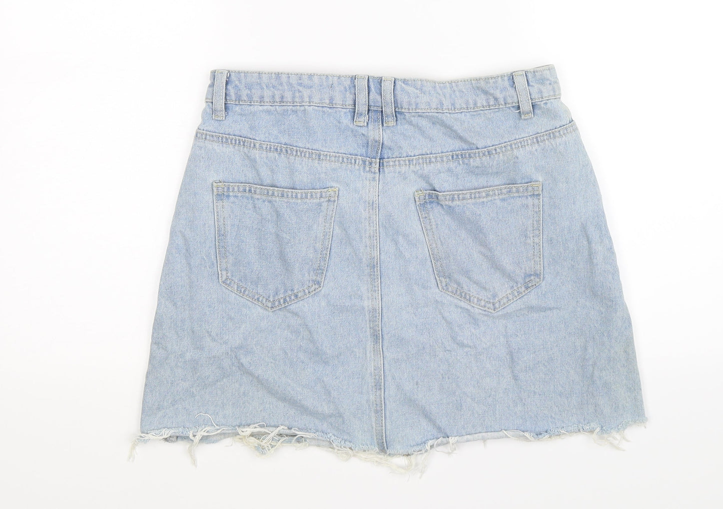 Denim Co Womens Blue  Denim A-Line Skirt Size 10