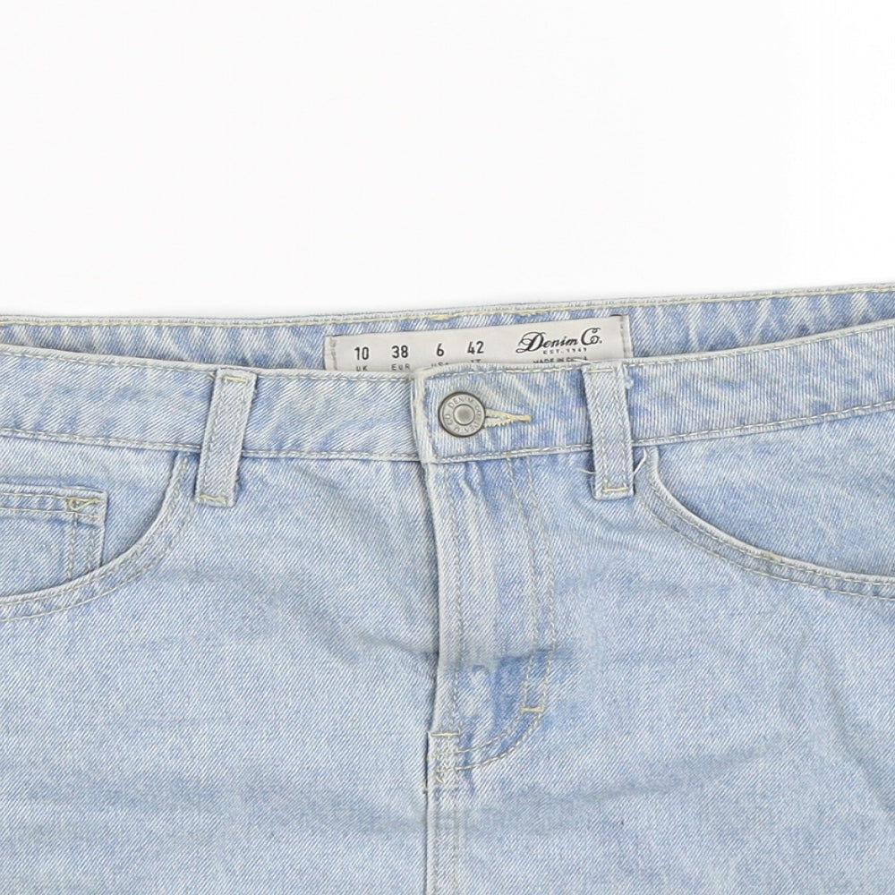 Denim Co Womens Blue  Denim A-Line Skirt Size 10