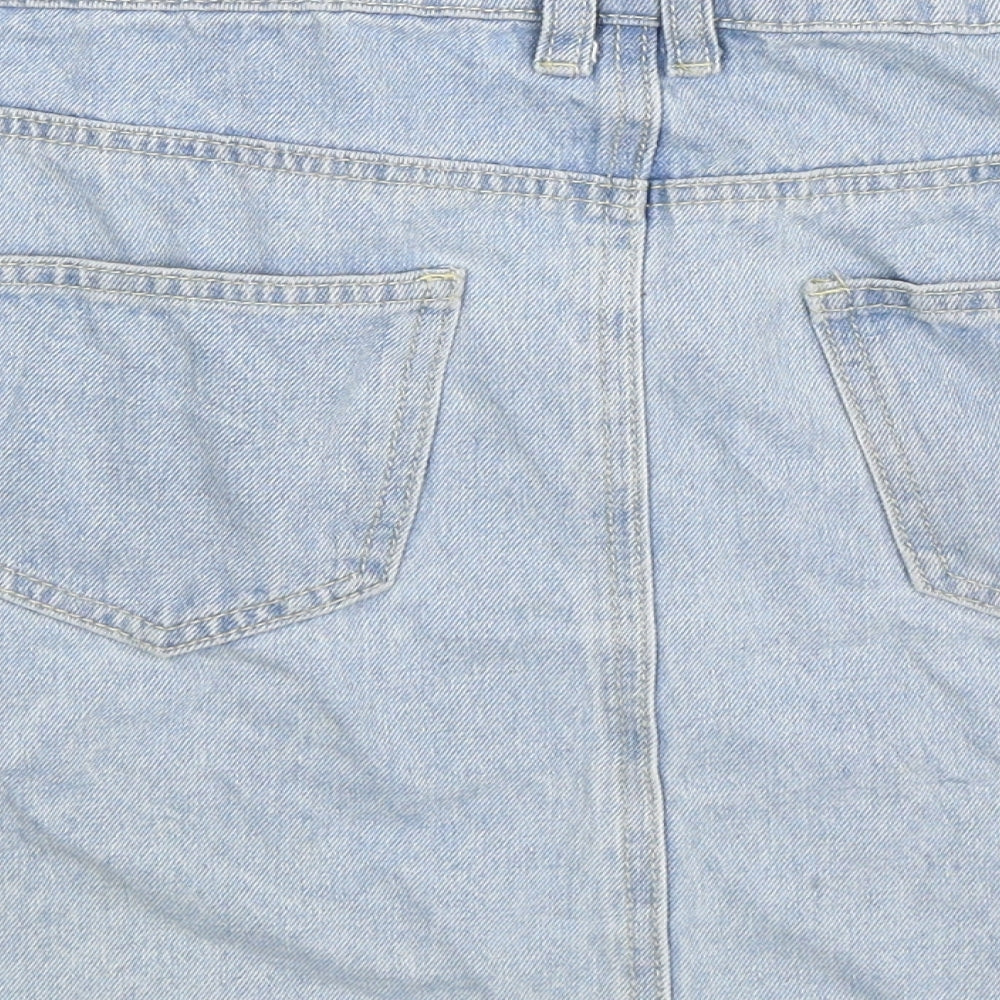 Denim Co Womens Blue  Denim A-Line Skirt Size 10