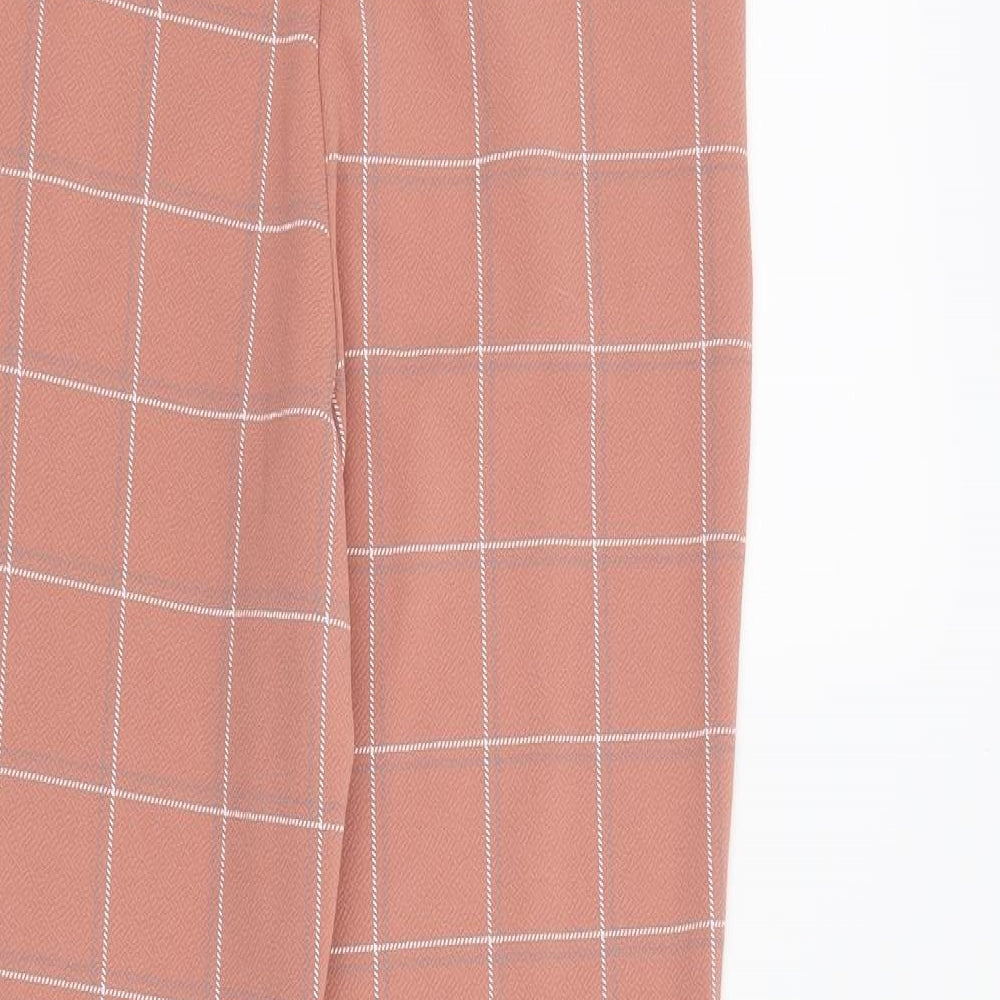 PRETTYLITTLETHING Womens Pink   Trousers  Size 10 L26 in