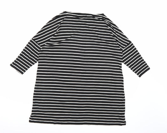 Very Womens Black Striped  A-Line  Size 12