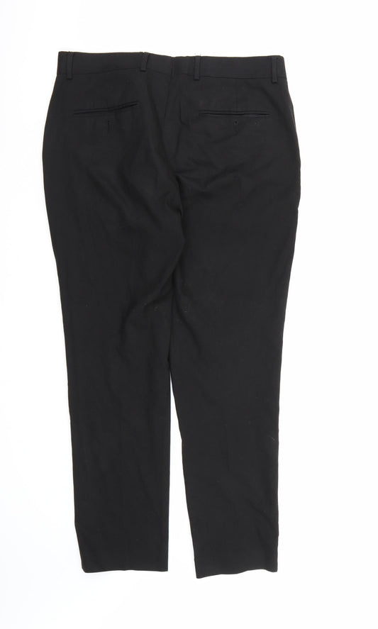 ASOS Mens Black  Rayon Dress Pants Trousers  L29 in