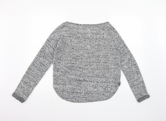 New Look Womens Grey  Knit Pullover Jumper Size 10