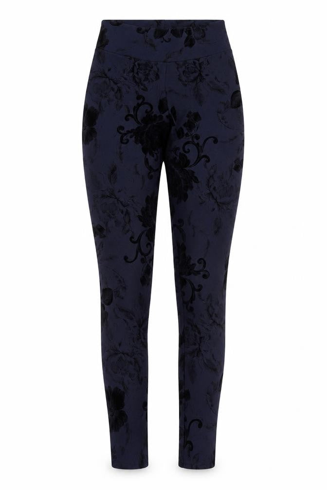 Blonde + Blonde Womens Blue Floral  Jegging Leggings Size 6 L28 in