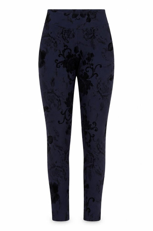 Blonde + Blonde Womens Blue Floral  Jegging Leggings Size 6 L28 in
