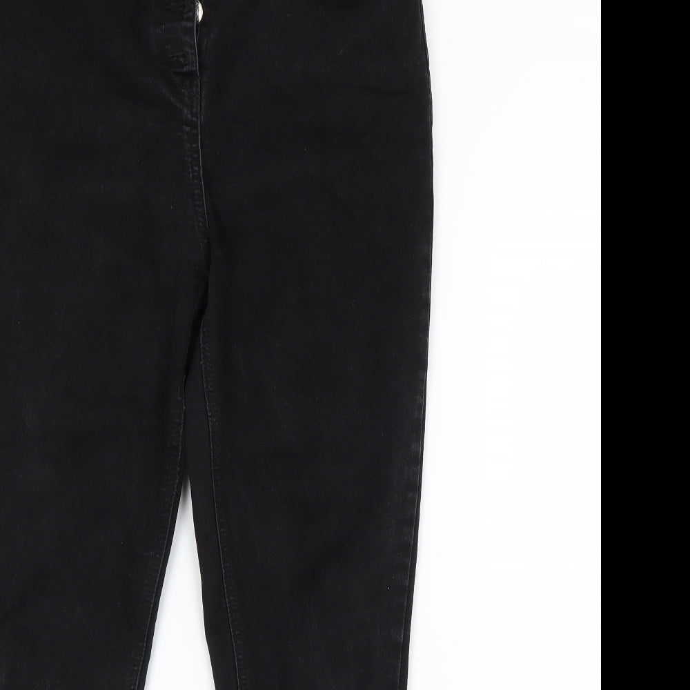Papaya Womens Black   Straight Jeans Size 14 L26 in