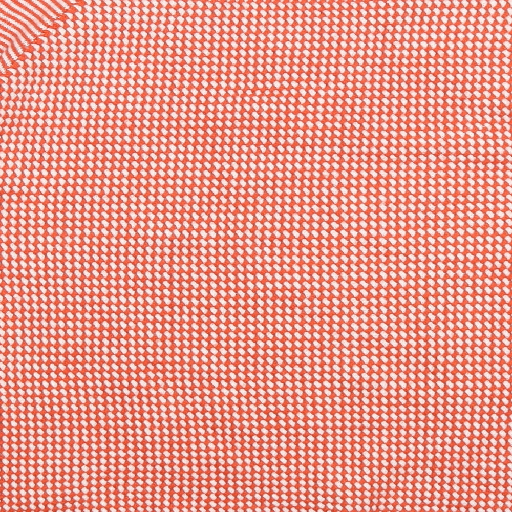 Marks and Spencer Womens Orange Polka Dot  Pullover Jumper Size 14