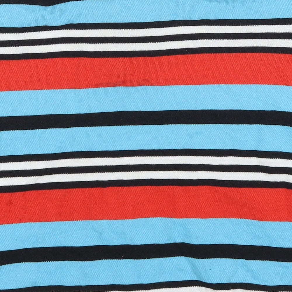 Lee Cooper Womens Multicoloured Striped  Basic Polo Size S